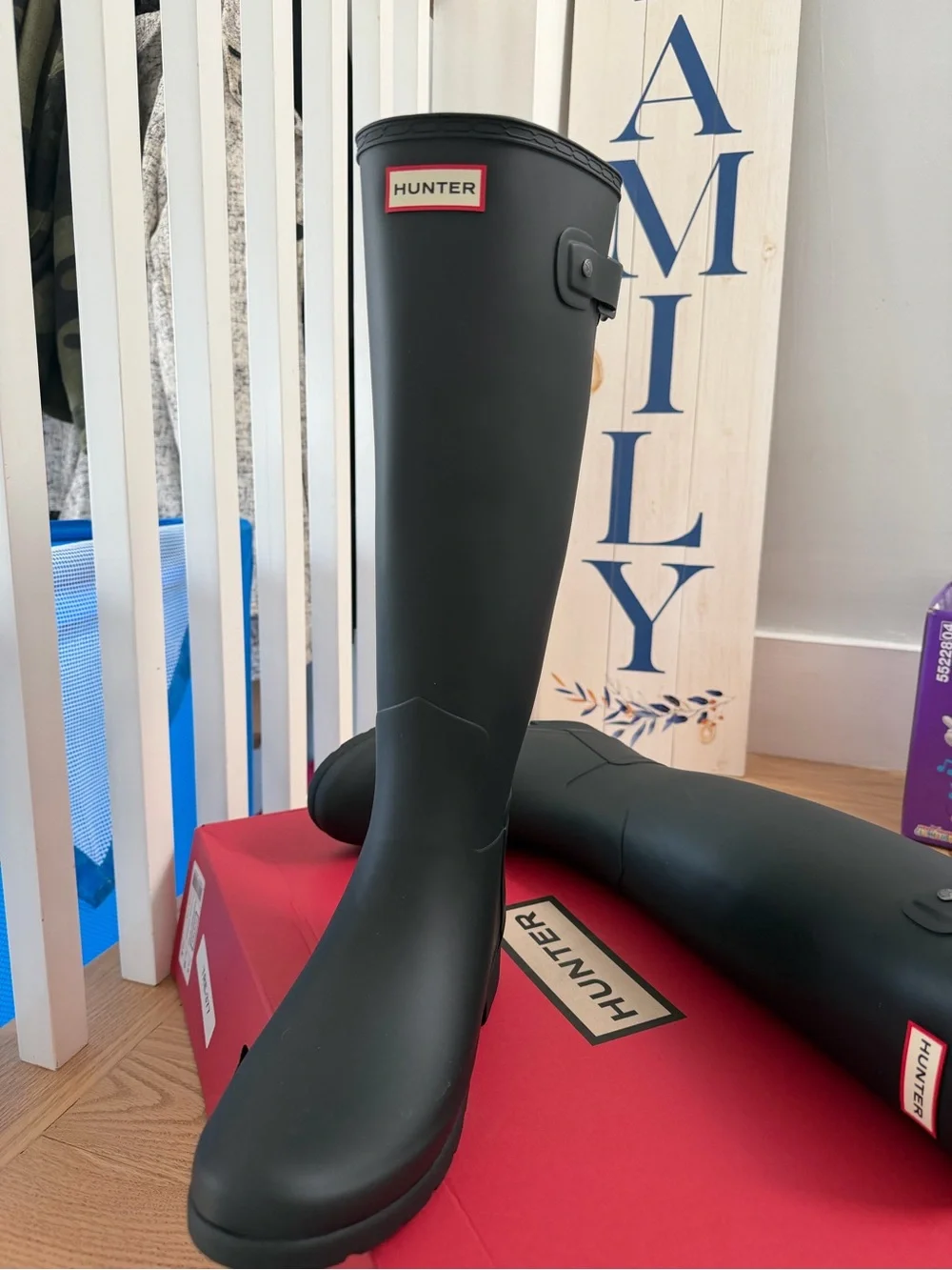 Hunter Matte Black Women's Tall Rain Boots